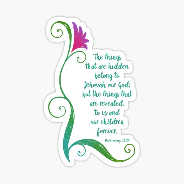 The Hidden Things (Green) Sticker