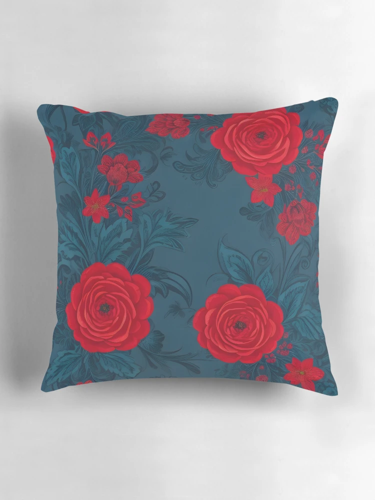 Aperçu 3 sur 4. Coussin avec l'œuvre créée et vendue par RabbitPrints.