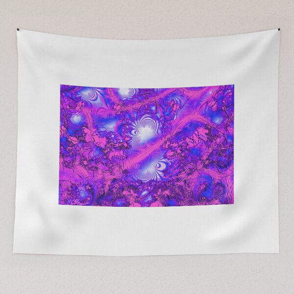 Item preview, Line decoration with blue and purple background designed and sold by Ivicaartist.