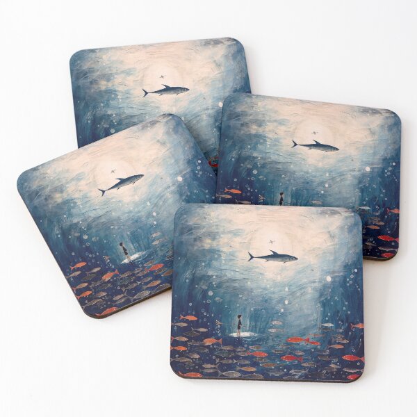 Item preview, Young Boy w Fish in the Sea designed and sold by YoPedro.
