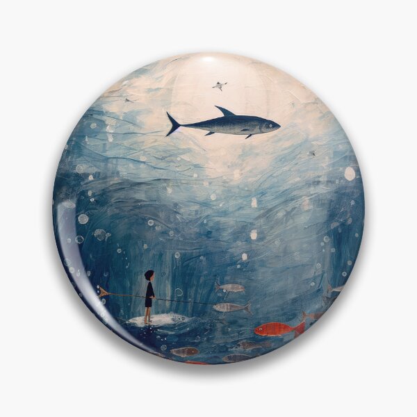 Item preview, Young Boy w Fish in the Sea designed and sold by YoPedro.