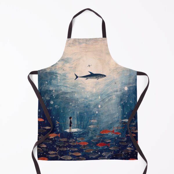Item preview, Young Boy w Fish in the Sea designed and sold by YoPedro.