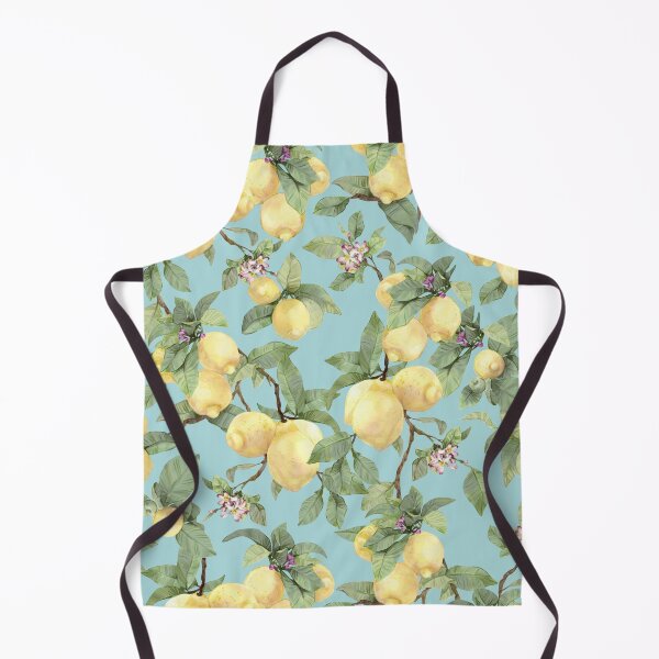 Item preview, Watercolor lemon drawing on blue designed and sold by orsinha.