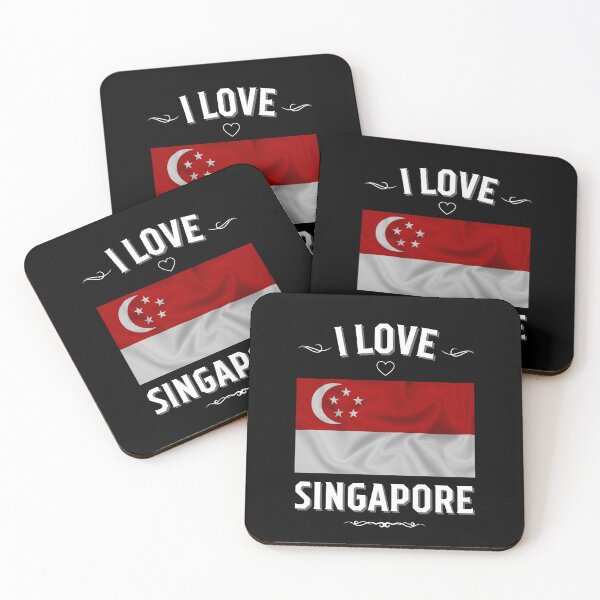 Aperçu de l'œuvre J'aime Singapour créée et vendue par LoveMyRoots.
