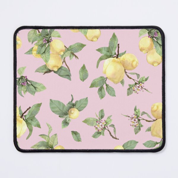 Item preview, Watercolor lemon drawing on pink designed and sold by orsinha.