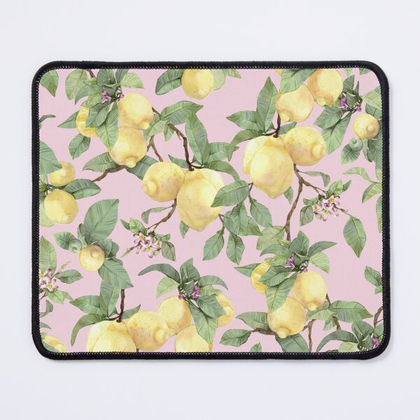 Item preview, Watercolor lemon drawing on pink designed and sold by orsinha.
