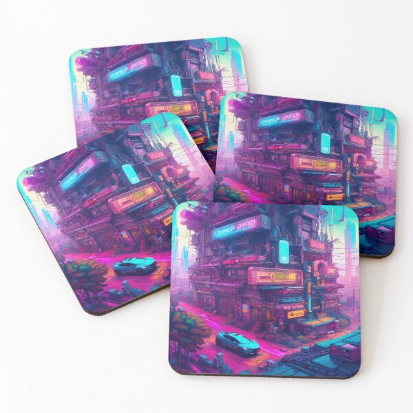 Item preview, A Cyberpunk Inner City Haven designed and sold by Ink Art Design.