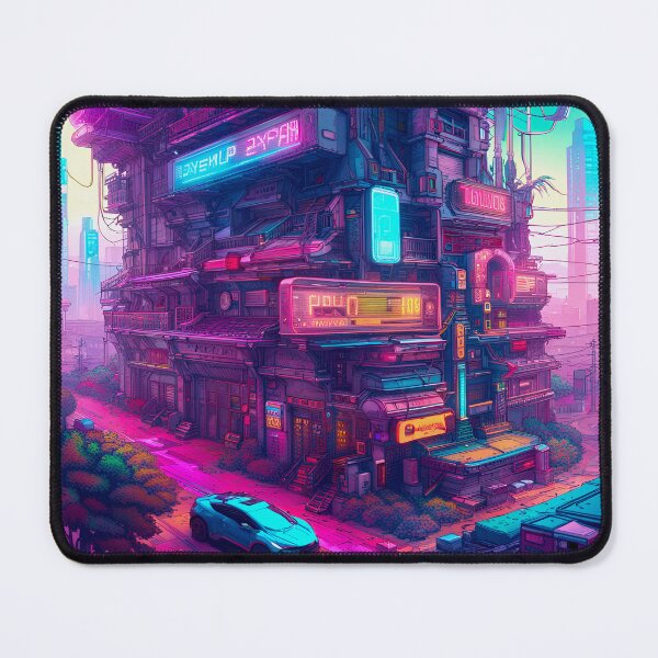 Item preview, A Cyberpunk Inner City Haven designed and sold by Ink Art Design.
