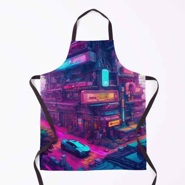 Item preview, A Cyberpunk Inner City Haven designed and sold by Ink Art Design.