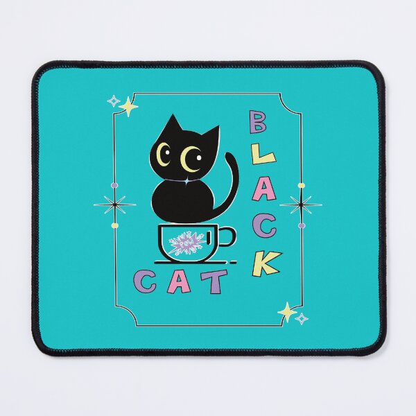 Aperçu de l'œuvre Col en V chat noir Pow créée et vendue par CarolSamuels.