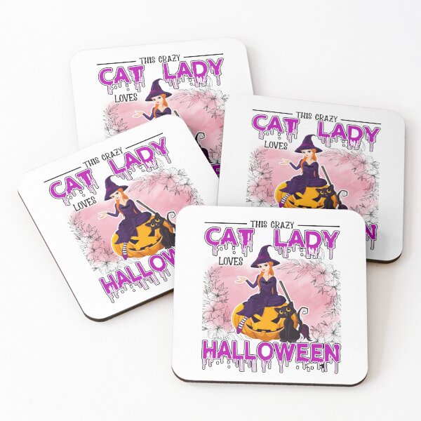 Item preview, This Crazy Cat Lady Loves Halloween - Cool Gifts For Halloween by FanityPrints designed and sold by FanityPrints.