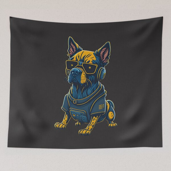 Item preview, Kawaii Cute Sci Fi Cartoon Dog Design designed and sold by MoxieVibe.