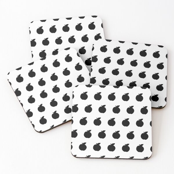 Item preview, Black and White Apple Pattern designed and sold by morgenbaer.