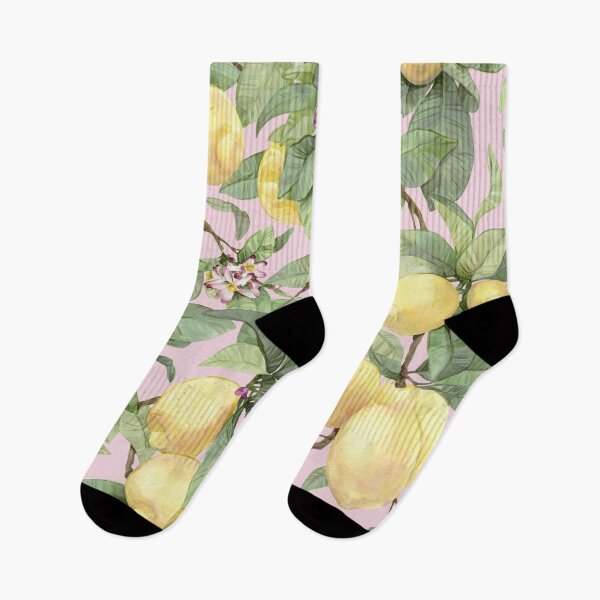 Item preview, Watercolor big lemon on pink designed and sold by orsinha.