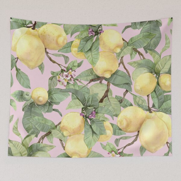 Artikelvorschau, Aquarell große Zitrone auf Rosa entworfen und verkauft von orsinha.