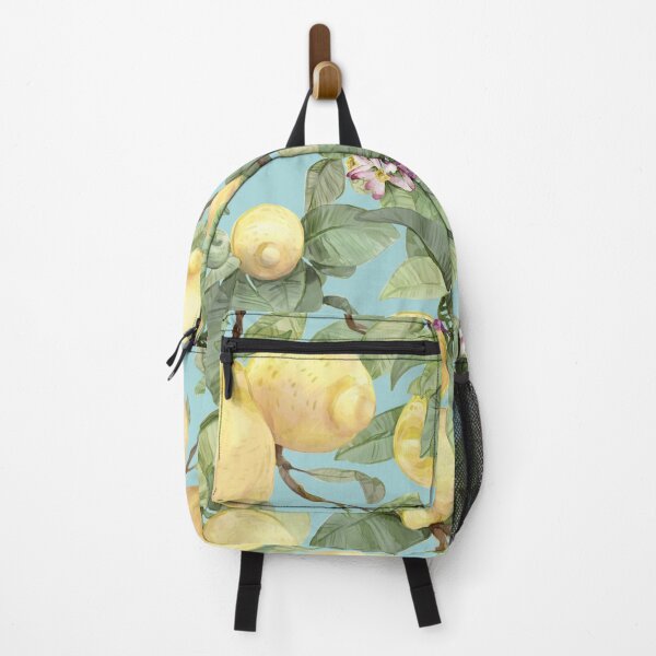 Item preview, Watercolor big lemon on blue designed and sold by orsinha.