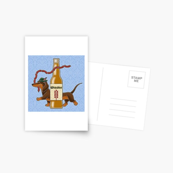 Weissbier Postcard