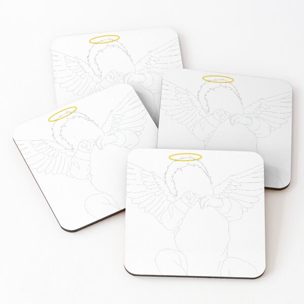 Item preview, Angel baby line art designed and sold by JadeTheCookie.