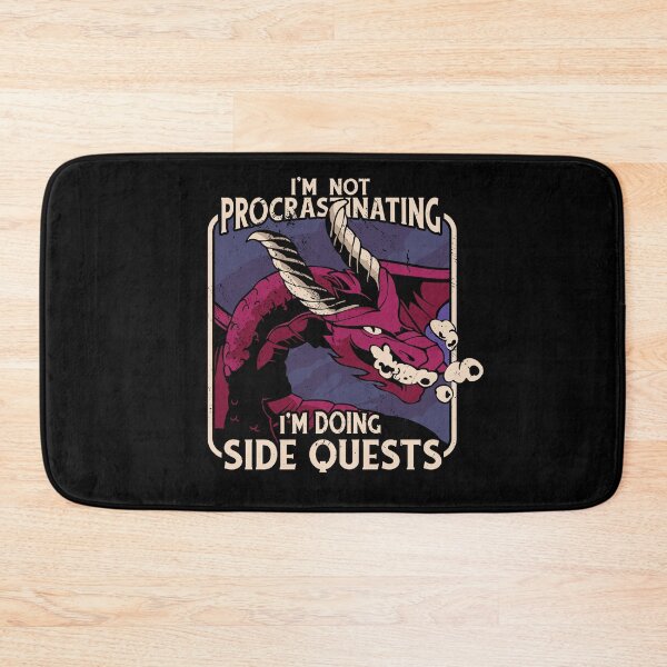 Item preview, I’m not procrastinating, I’m doing side quests - RPG Dragon's Quest Delays designed and sold by Zanda-Nerd-Shop.