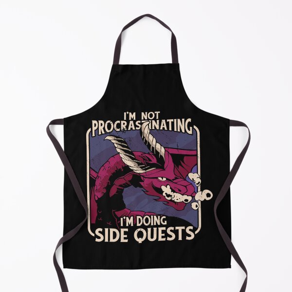 Item preview, I’m not procrastinating, I’m doing side quests - RPG Dragon's Quest Delays designed and sold by Zanda-Nerd-Shop.