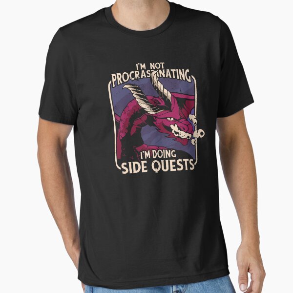 Item preview, I’m not procrastinating, I’m doing side quests - RPG Dragon's Quest Delays designed and sold by Zanda-Nerd-Shop.