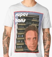 Peep Show Super Hans 70's poster Men's Premium T-Shirt