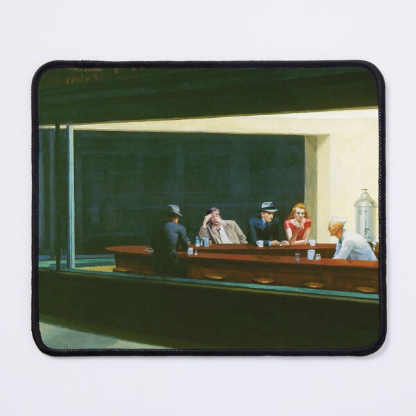 Item preview, NIghthawks by Edward Hopper and Liutenant Columbo designed and sold by LT Graphic Art.