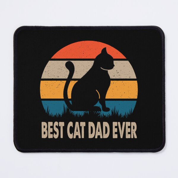 Aperçu de l'œuvre Meilleur papa chat de tous les temps Papa chat drôle vintage Fête des pères créée et vendue par BillyeHerr.