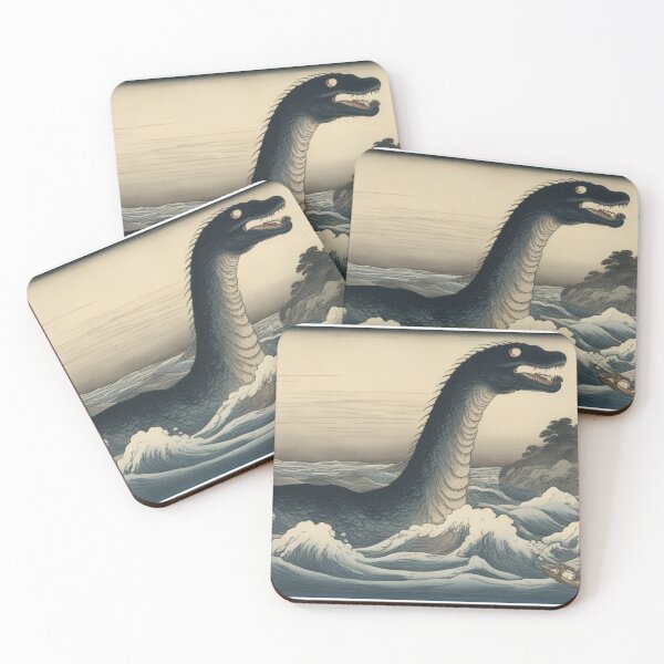 Item preview, Loch Ness Monster Hokusai designed and sold by Joako Zeta.