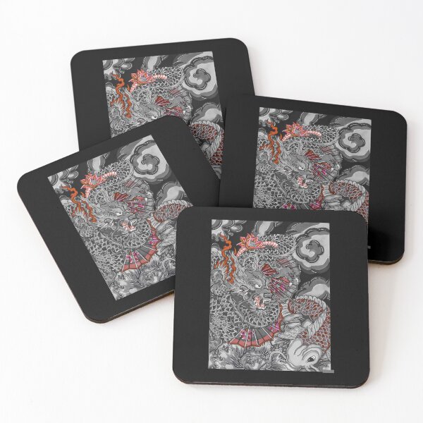 Item preview, Dragon and koi fish  	 designed and sold by xwkmtkvq33.