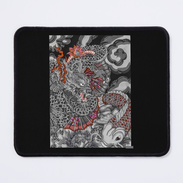 Item preview, Dragon and koi fish  	 designed and sold by xwkmtkvq33.