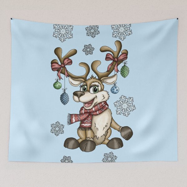 Item preview, Rudi with snowflakes designed and sold by ARTemyzz.