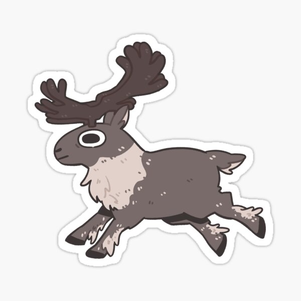 Snow Caribou Sticker