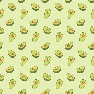 Artwork thumbnail, avocado pattern by ChickNickStudio