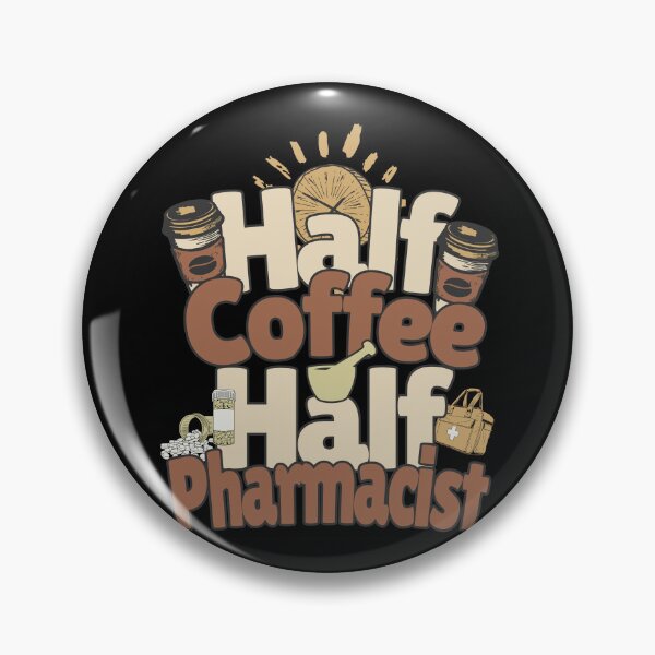Item preview, Half-coffee, half-pharmacist. Perfect pharmacist gift. designed and sold by Zandalus.
