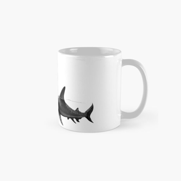 Great Hammerhead Hunting Spotted Eagle Ray Classic Mug