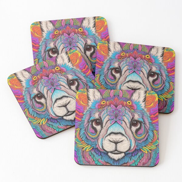 Item preview, Crazy rainbow Lama designed and sold by JetShoppers.