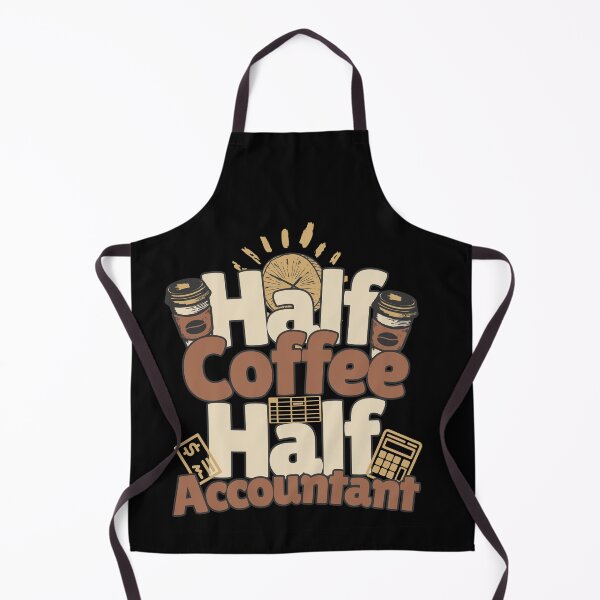 Artikelvorschau, Halb Kaffee, halb Buchhalter. Perfektes Buchhaltergeschenk. entworfen und verkauft von Zandalus.