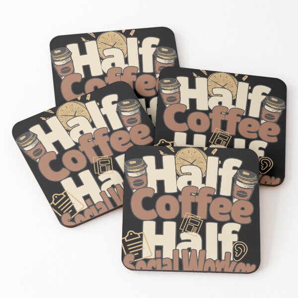 Item preview, Half-coffee, half-social worker. Perfect social worker gift. designed and sold by Zandalus.