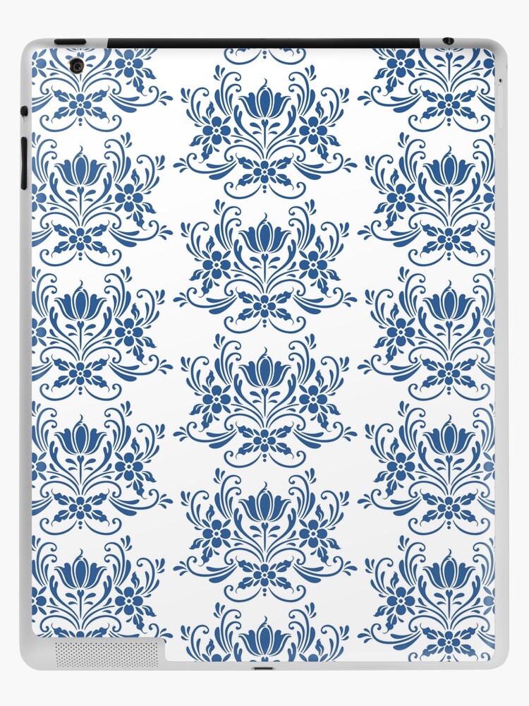 Scandinavian Flowers Blue and White | iPad Case & Skin