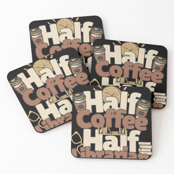 Item preview, Half-coffee, half-librarian. Perfect librarian gift. designed and sold by Zandalus.