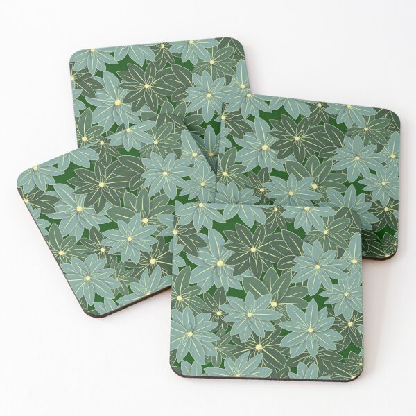 Item preview, Rhododendron Leaves on Dark Green Repeat 5748 designed and sold by Art in My Loft.