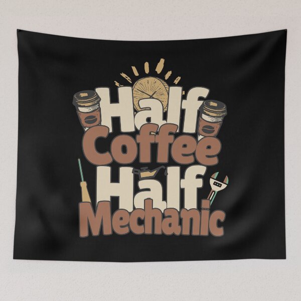 Item preview, Half-coffee, half-mechanic. Perfect mechanic gift. designed and sold by Zandalus.