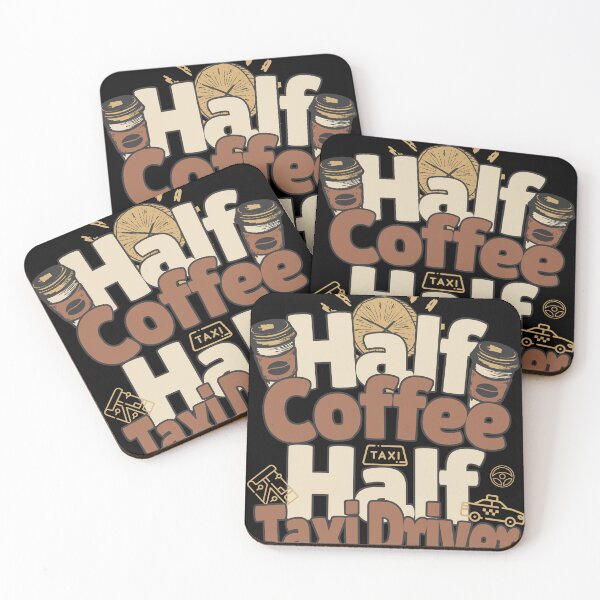 Item preview, Half-coffee, half-taxi driver. Perfect taxi driver gift. designed and sold by Zandalus.