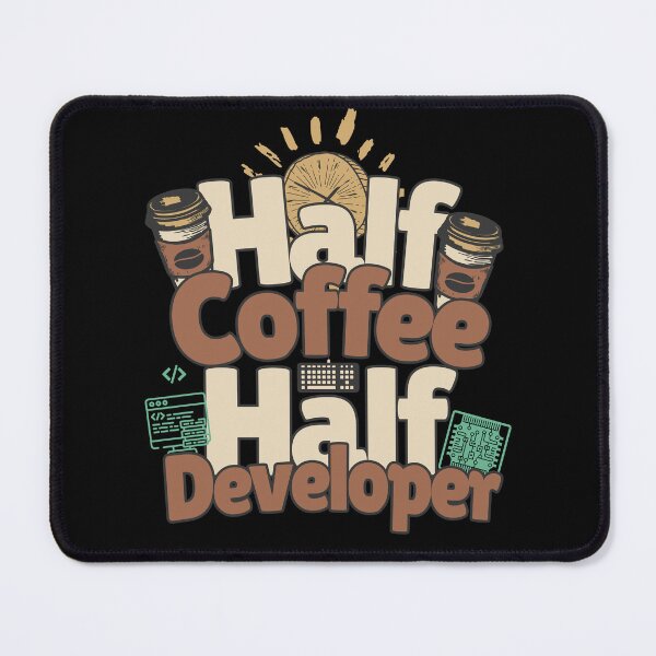Item preview, Half-coffee, half-developer. Perfect developer gift. designed and sold by Zandalus.