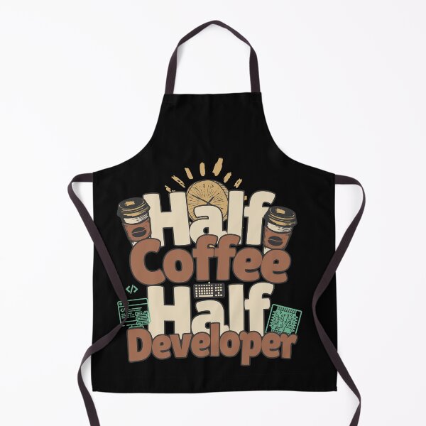 Item preview, Half-coffee, half-developer. Perfect developer gift. designed and sold by Zandalus.