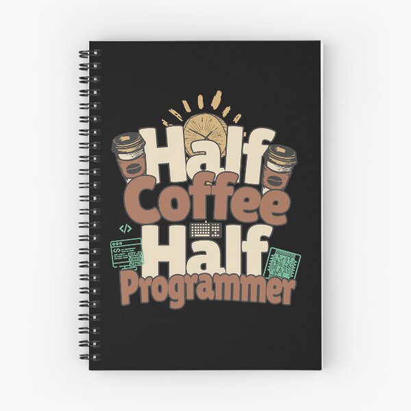 Item preview, Half-coffee, half-programmer. Perfect programmer gift. designed and sold by Zandalus.