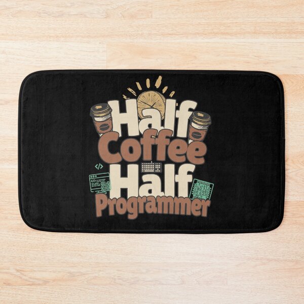 Item preview, Half-coffee, half-programmer. Perfect programmer gift. designed and sold by Zandalus.