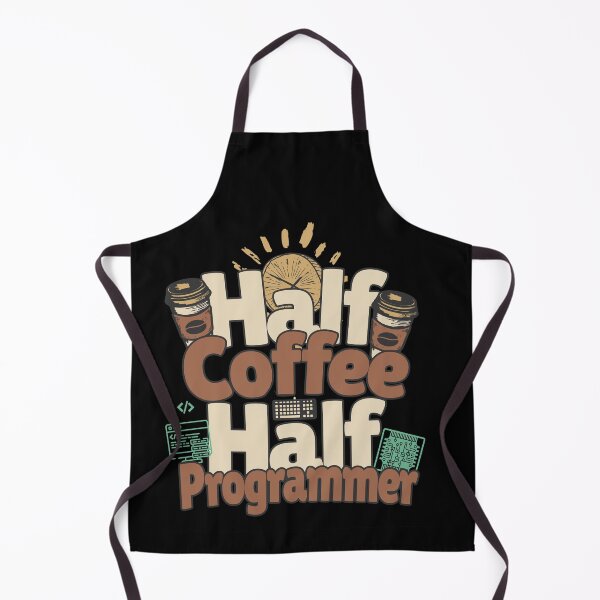 Item preview, Half-coffee, half-programmer. Perfect programmer gift. designed and sold by Zandalus.