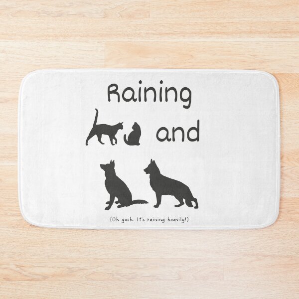 Item preview, Raining cats and dogs idiom (dark grey) designed and sold by Idioms4u.